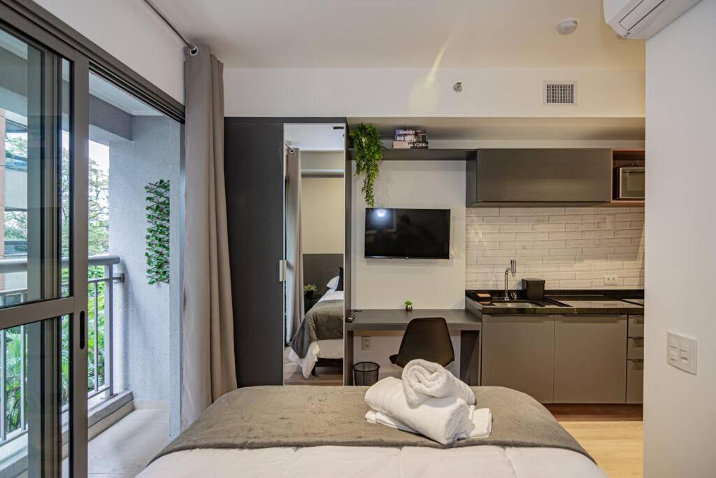 Studio Moderno Em Moema Apartment เซาเปาโล ภายนอก รูปภาพ